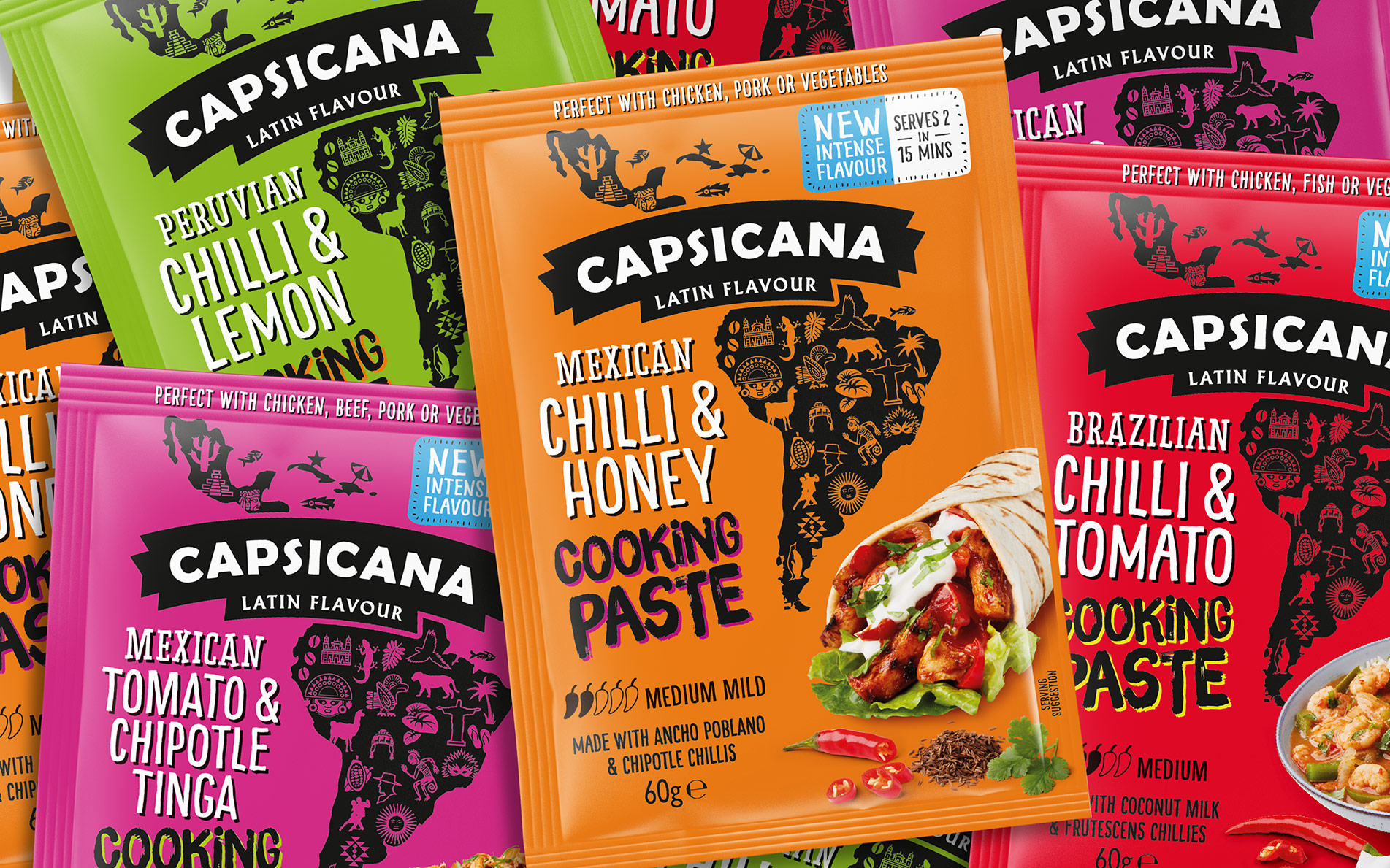 Capsicana Latin American Cook Sauces positioning - Rylands Brand Design