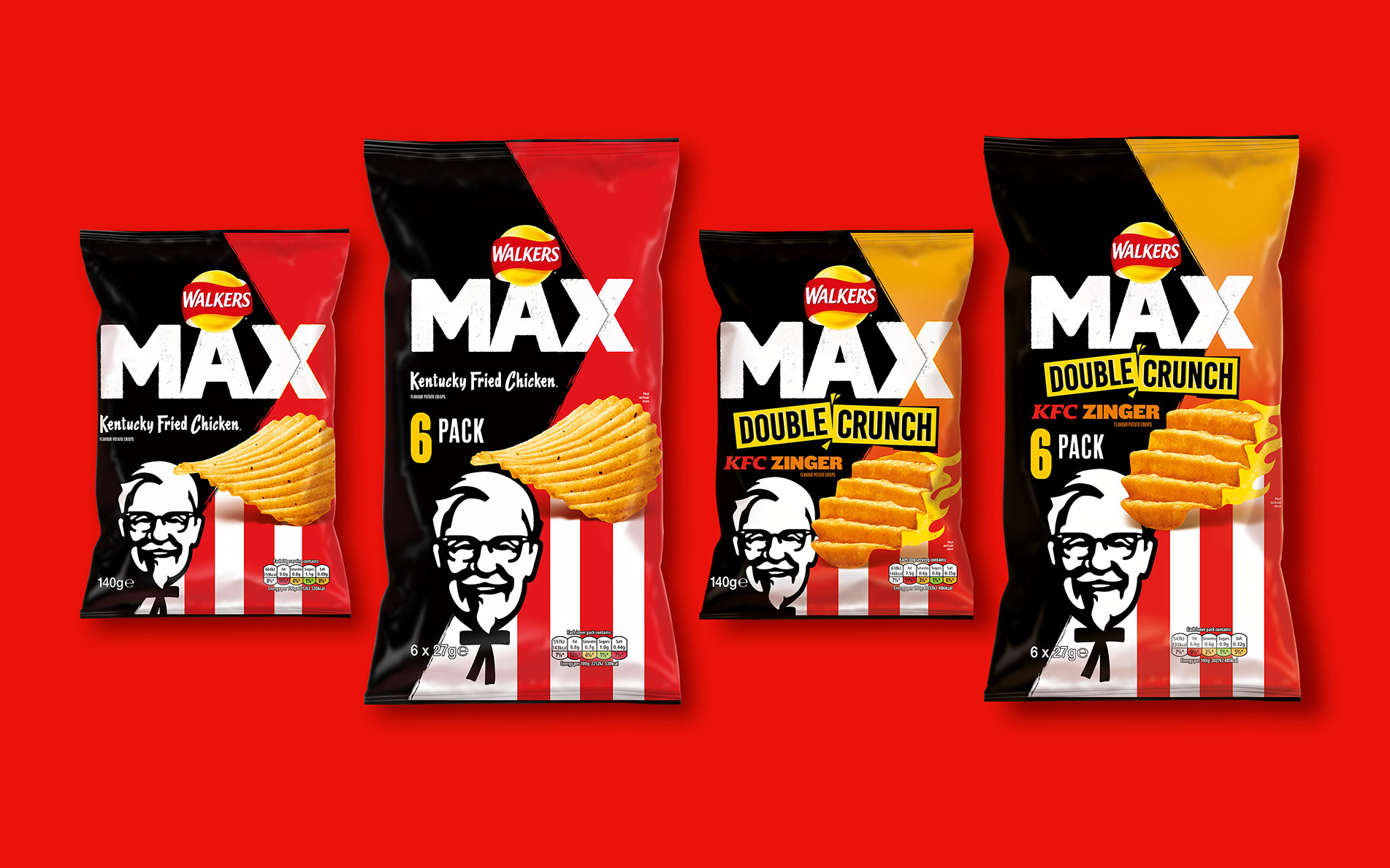 Rylands Brand Design - KFC Max Flavour Crisps