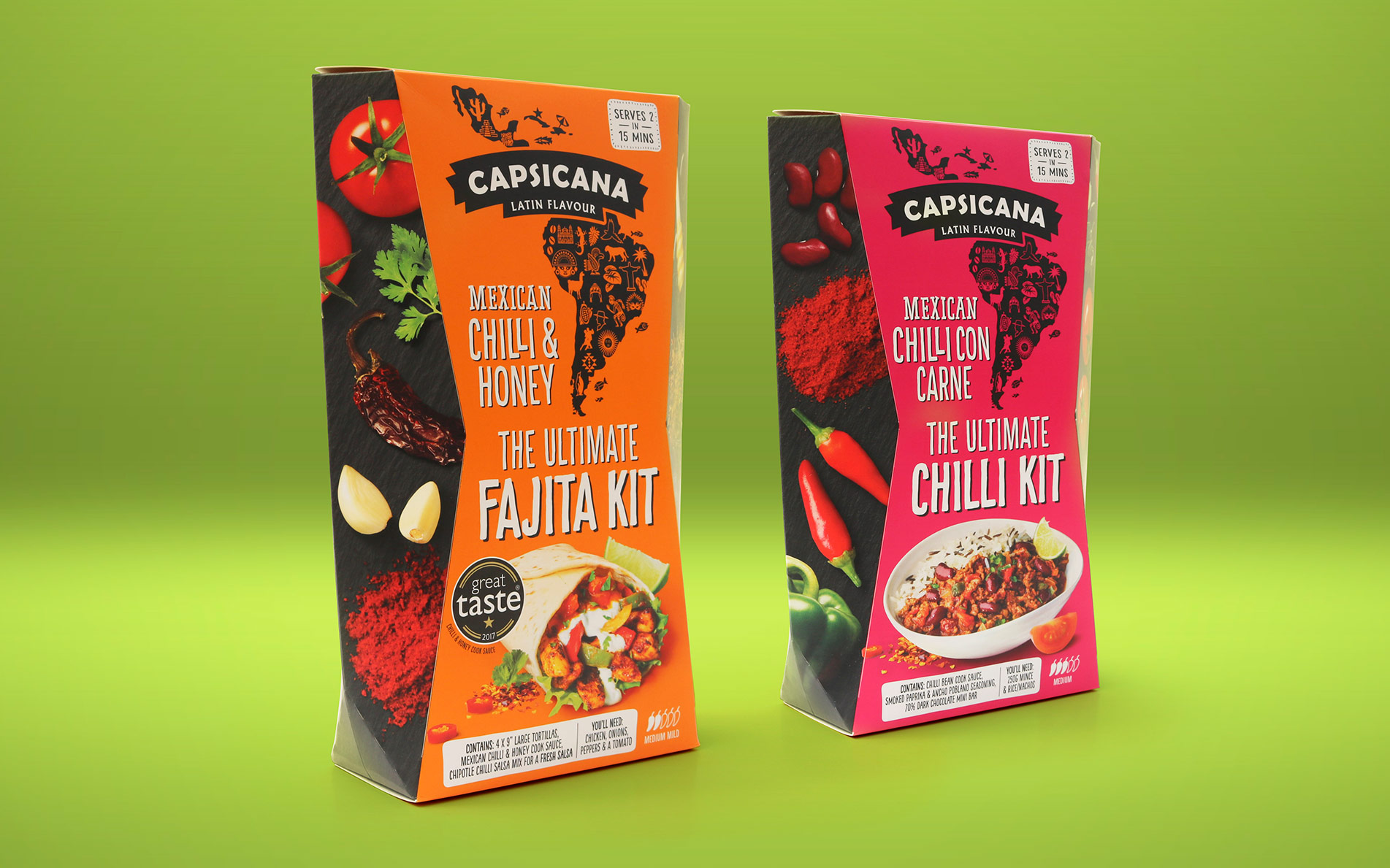 Capsicana Latin American Cook Sauces packaging close up - Rylands Brand Design
