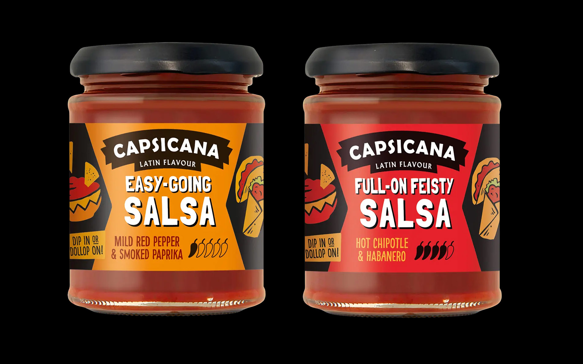 Capsicana Latin American Seasonings packaging - Rylands Brand Design