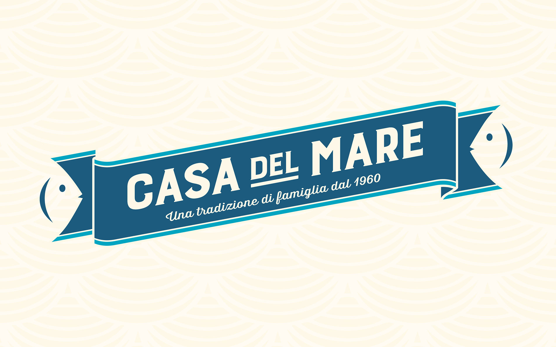 Casa Del Mare seafood logo - Rylands Brand Design