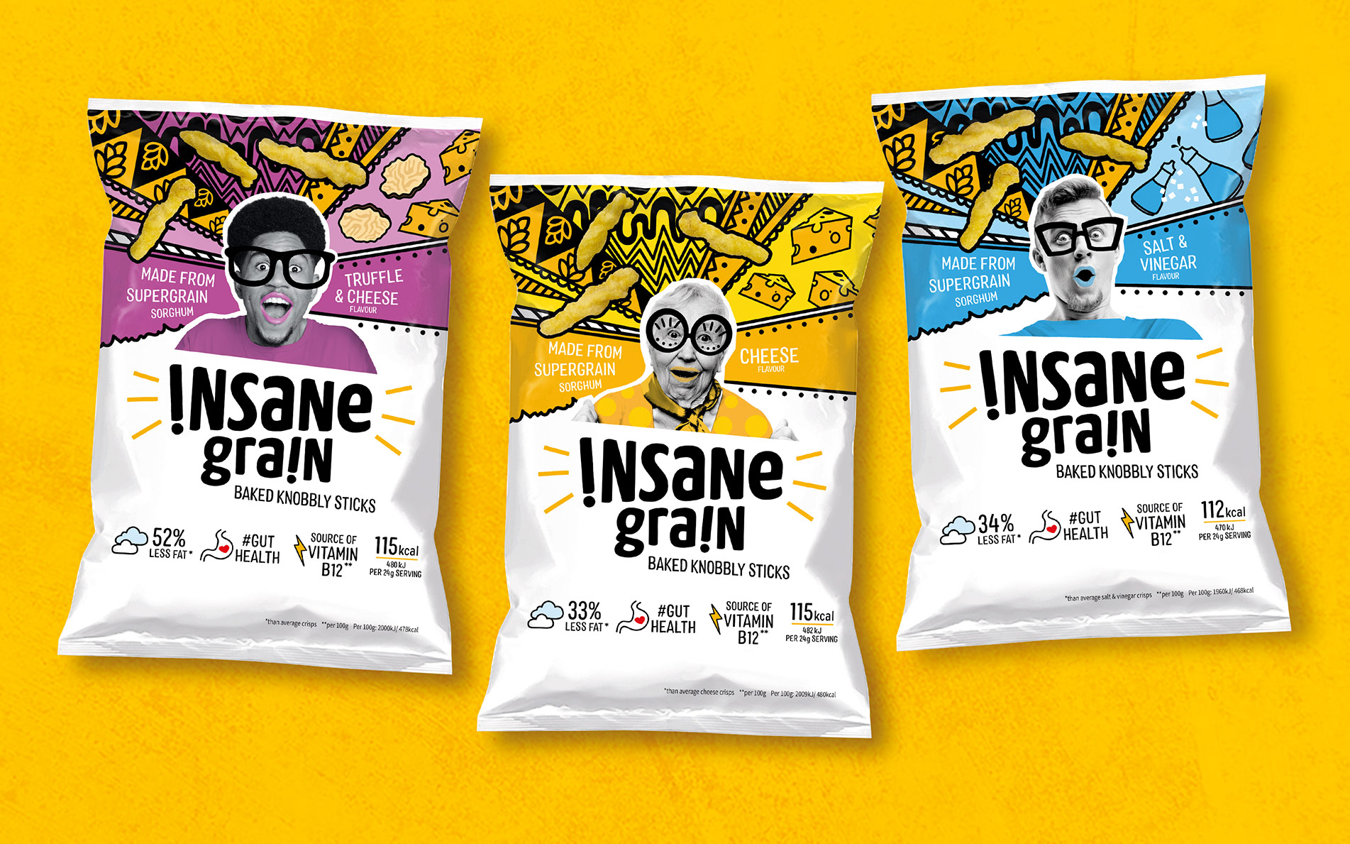 Insane Grain packaging design - Rylands Brand Design