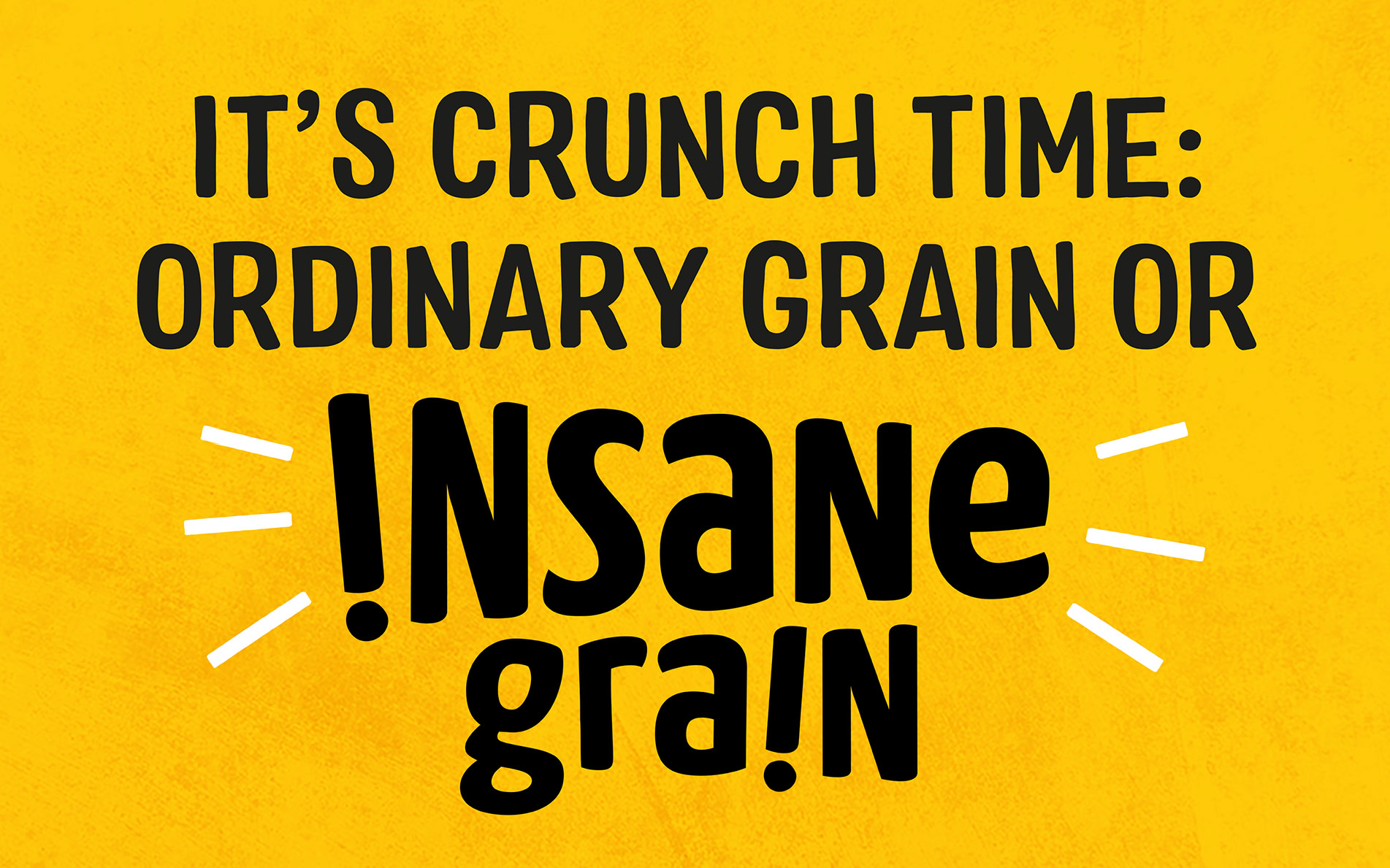 Insane Grain packaging design close up - Rylands Brand Design